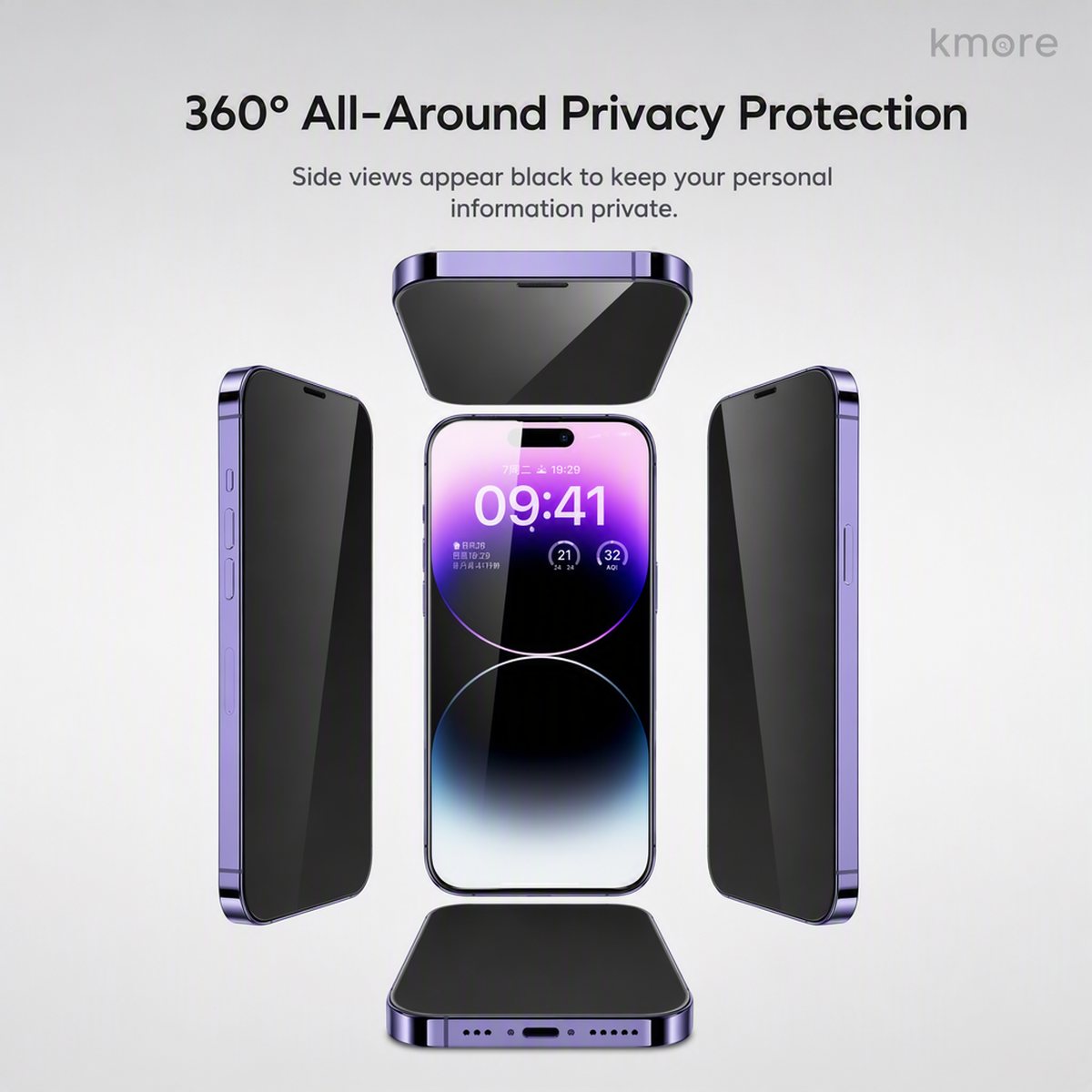 360 degree privacy film principle kmore 360 degree privacy film how it works - micro louver technology