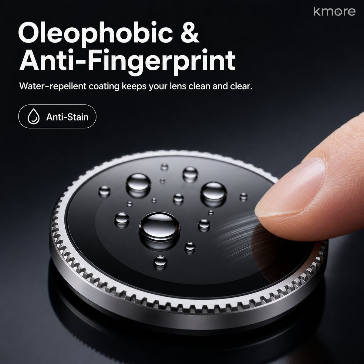 kmore camera lens protector oleophobic anti fingerprint coating