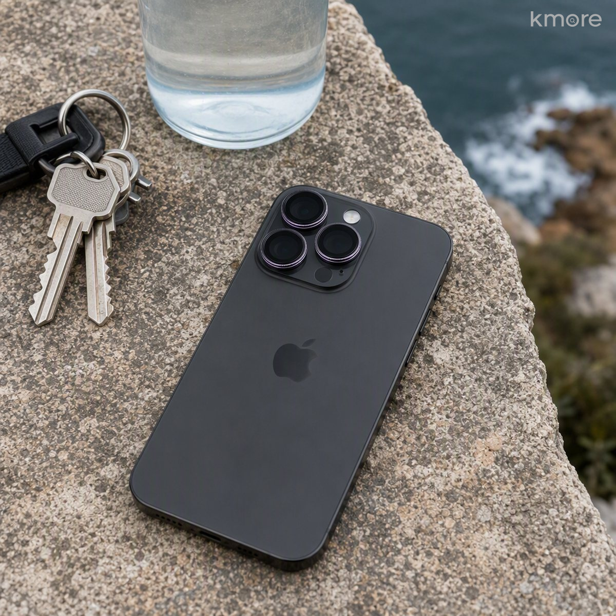 kmore camera lens protector outdoor use with iPhone