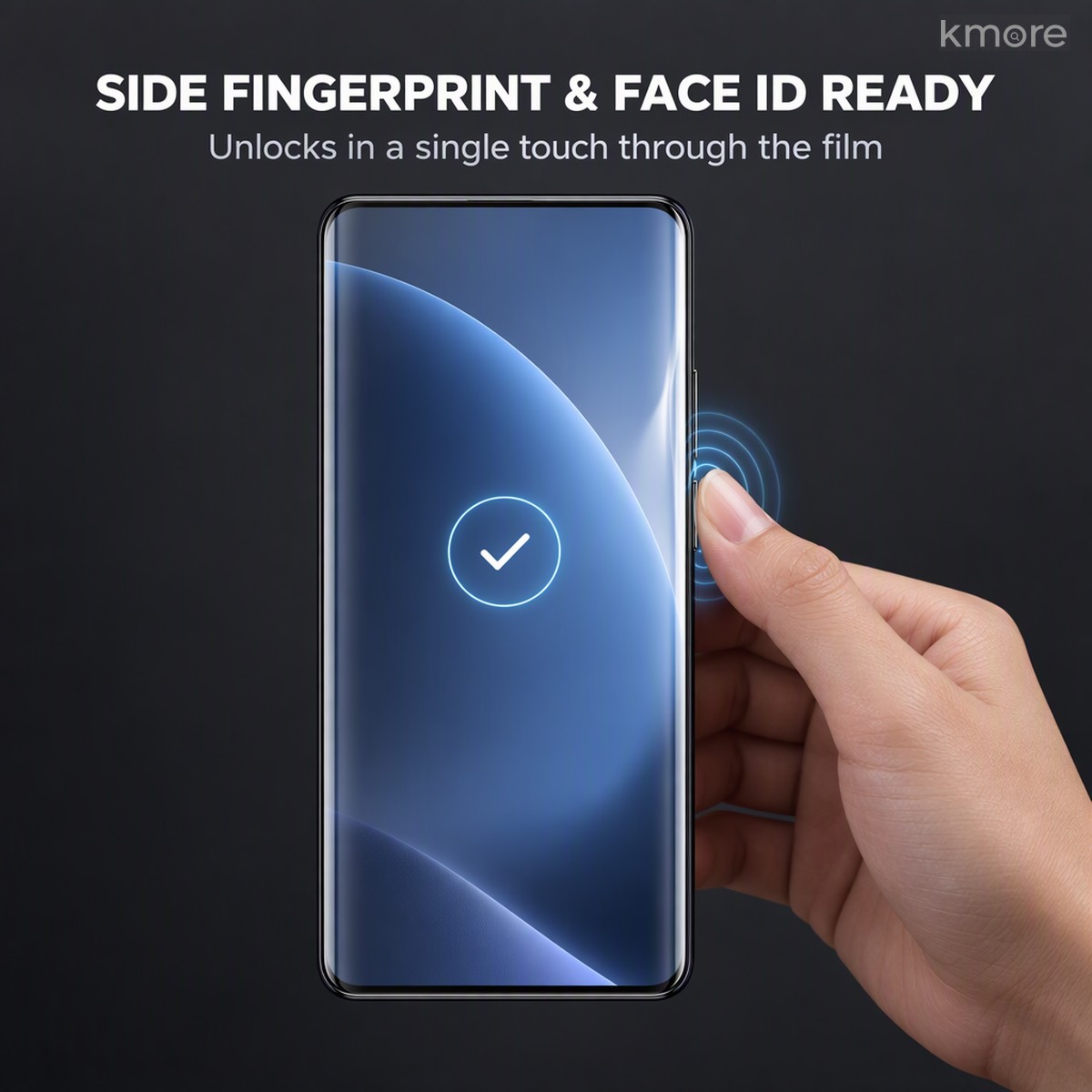 侧边指纹与 3D 人脸识别照常秒解 side fingerprint and face id unlock with film on Huawei Mate 70 Pro