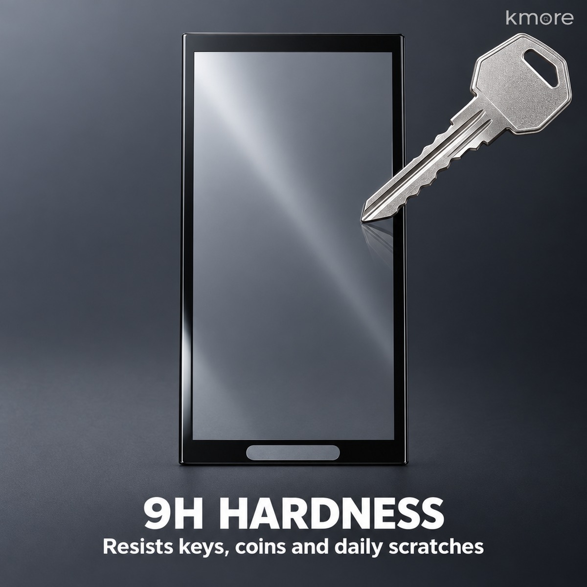 9H hardness - resists keys, coins and daily scratches 9H hardness scratch resistance test with keys on Insta360 X5 screen film