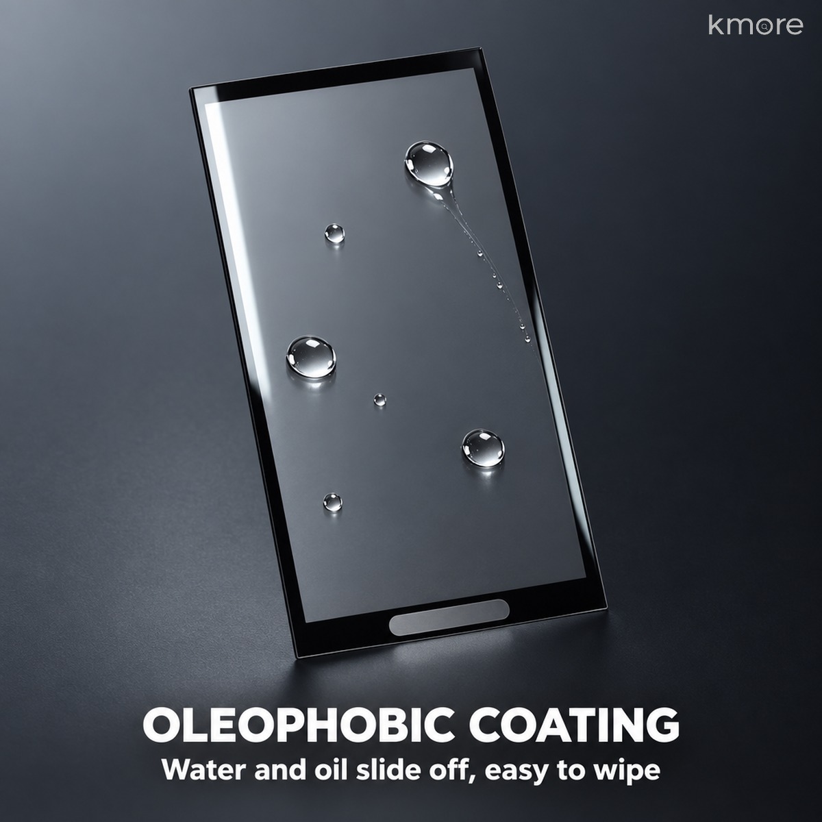 Oleophobic coating - anti fingerprint and oil oleophobic coating keeps Insta360 X5 screen free of fingerprints and oil