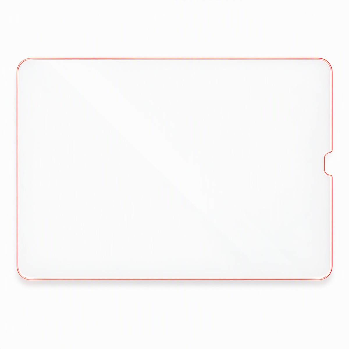 iPad red light eye care film front view on white