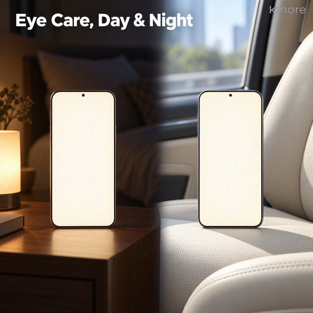Eye care day and night eye care day and night scene night reading and daytime commute with anti blue light phone film