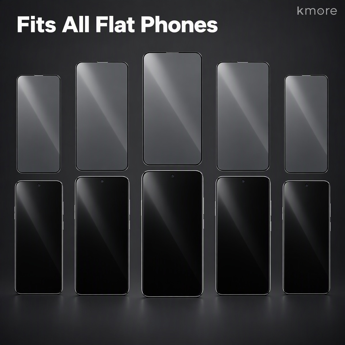 Fits all flat phones anti blue light tempered glass film fits all flat phones iphone and android lineup