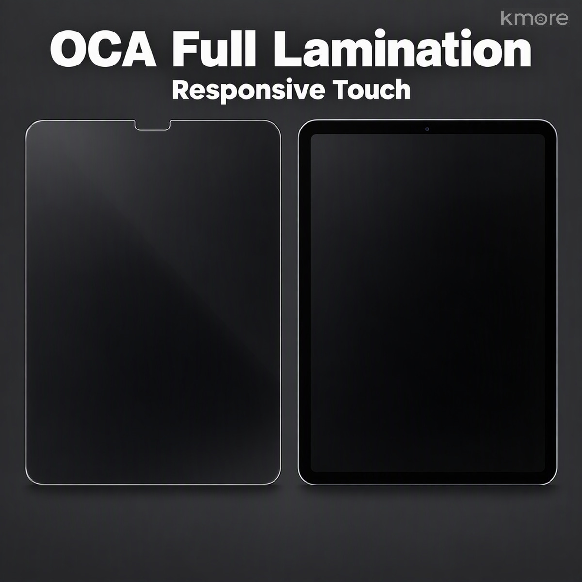 OCA 全胶贴合,触控跟手 oca full lamination responsive touch on ipad privacy film
