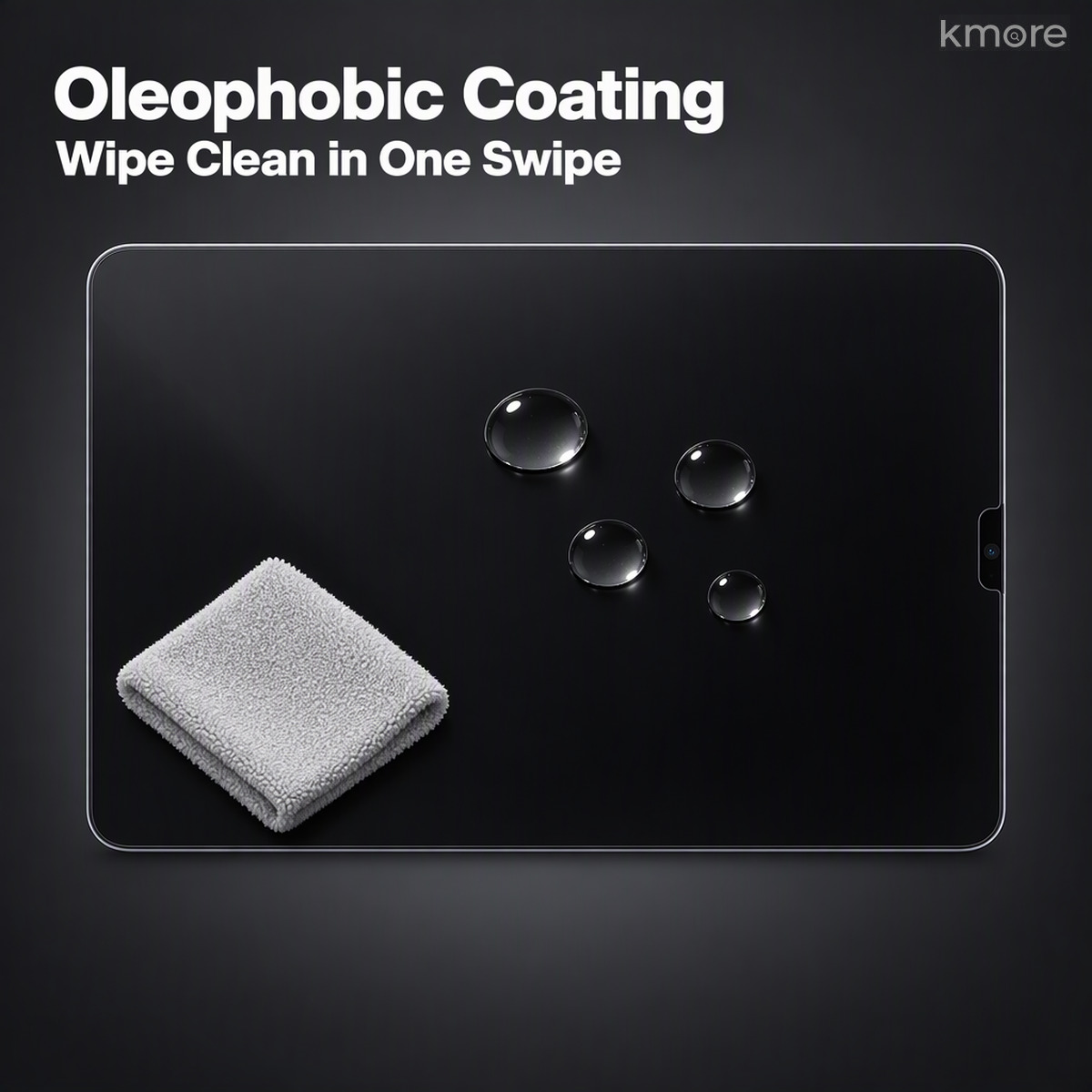 电镀疏油层,一擦即净 electroplated oleophobic coating easy clean for ipad privacy film