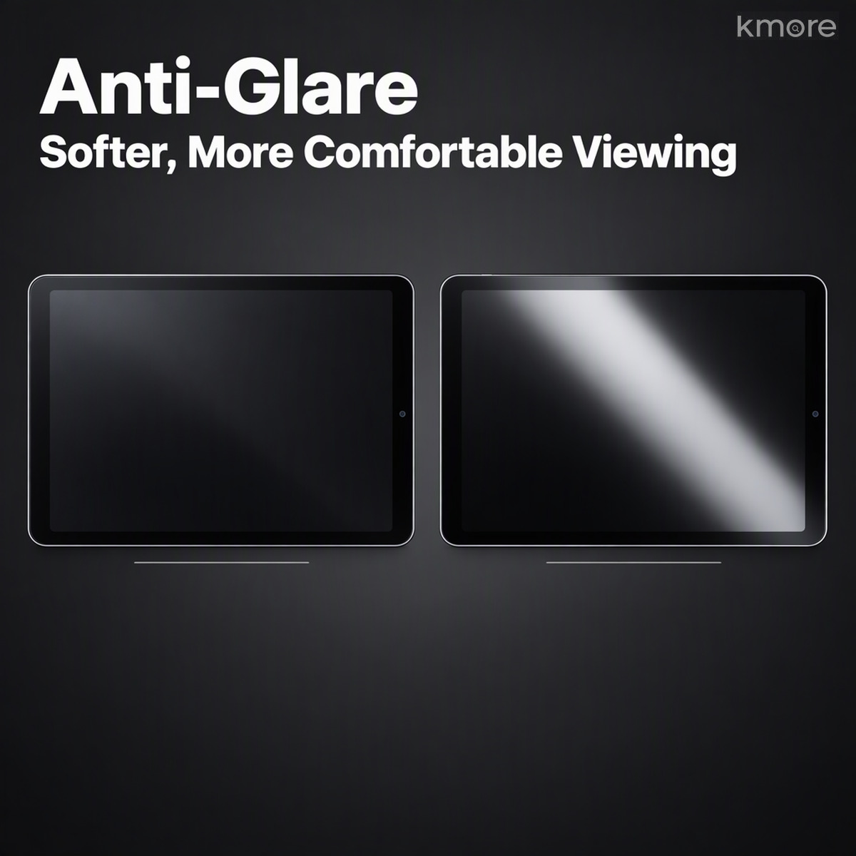 防眩光减反射,强光下更舒适 anti glare reflection reducing coating on ipad privacy film