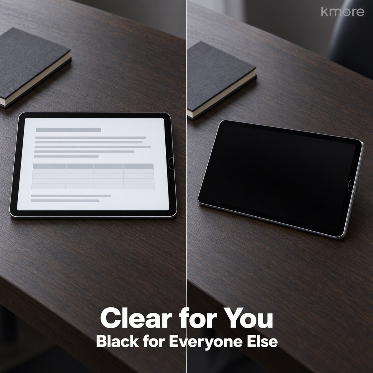 商务差旅与通勤防窥场景 business travel and commute privacy scene on ipad