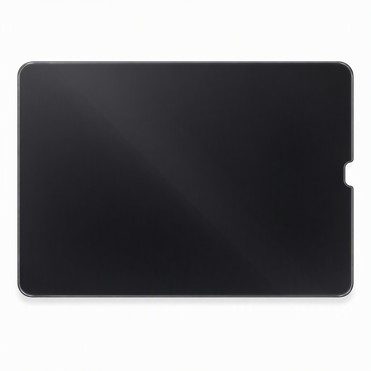 ipad 360 degree privacy tempered glass film front view on white
