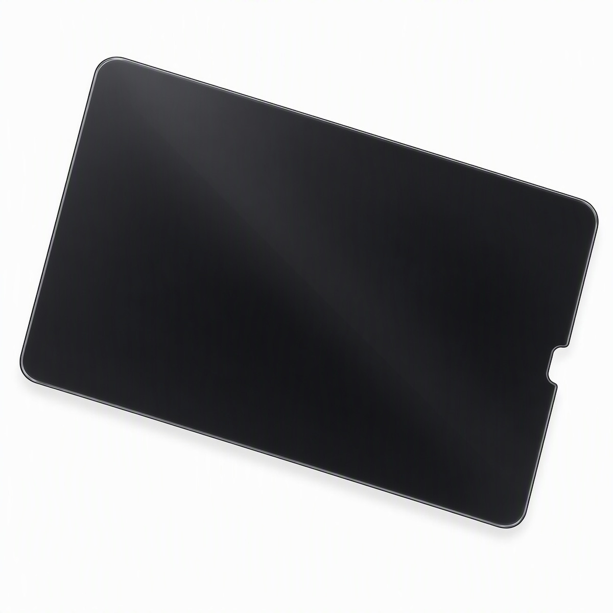 ipad 360 degree privacy tempered glass film tilted view on white